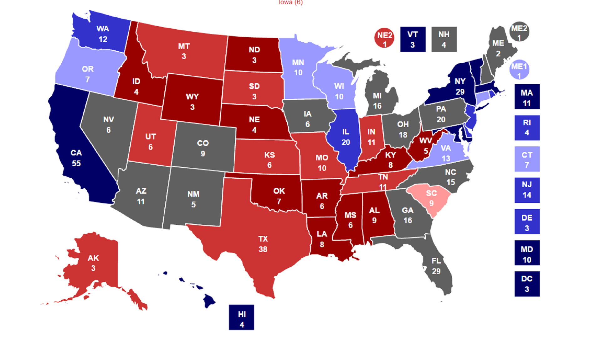 Así Amanece El Mapa Electoral De Estados Unidos Somosvoz 4114